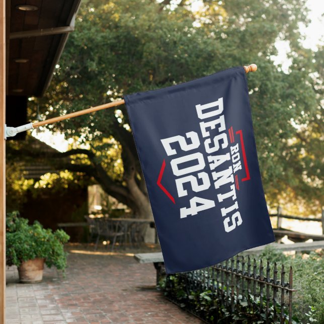 RON DESANTIS 2024 HOUSE FLAG (In SItu)