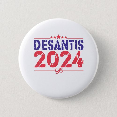 Ron DeSantis 2024 President Election Vintage Gift Button