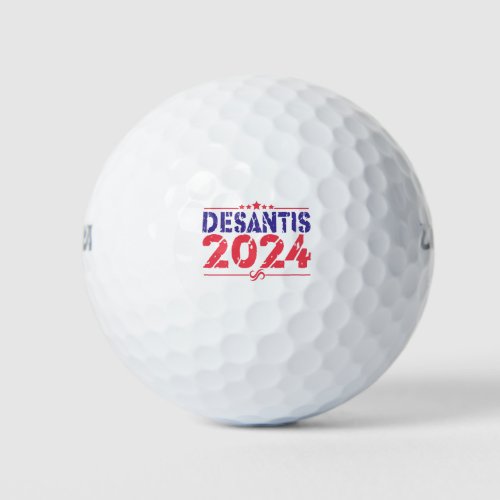 Ron DeSantis 2024 President Election Vintage Gift Golf Balls