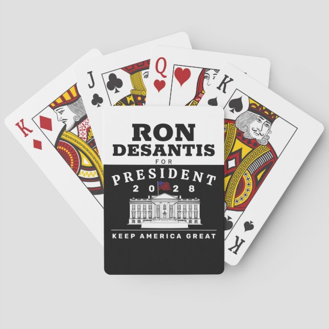 RON DESANTIS 2028 POKER CARDS (Back)