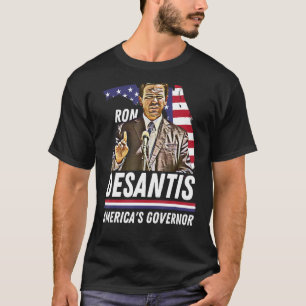 Ron Desantis America's Governor Florida US Flag T-Shirt