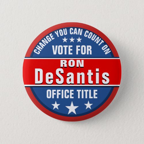 Ron Desantis Campaign Political Button