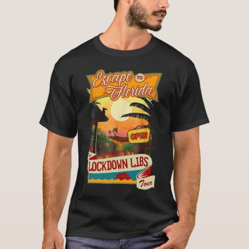 Ron DeSantis Escape To Florida Vintage 11 T_Shirt