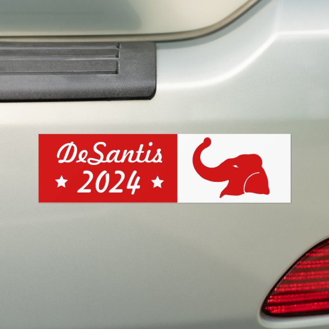 Ron DeSantis For President 2024 Bumper Sticker (On Car)