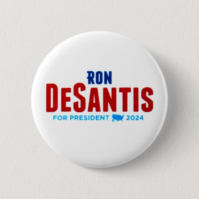 Ron DeSantis for President 2024 Button (Front)