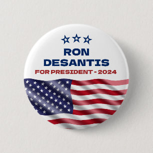 Ron Desantis for President 2024 Button