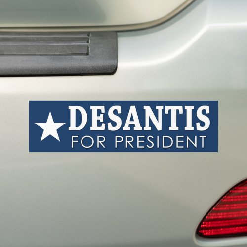 Ron DeSantis for President 2024 _Campaign blue Bumper Sticker