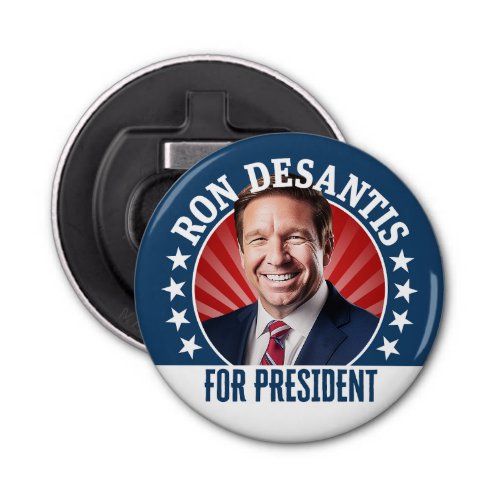 Ron DeSantis for President 2024 _ Campaign Photo Bottle Opener