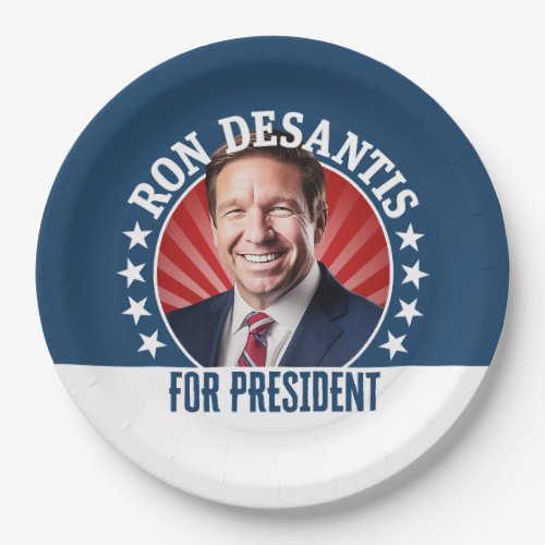 Ron DeSantis for President 2024 _ Campaign Photo Paper Plates