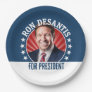 Ron DeSantis for President 2024 - Campaign Photo Paper Plates