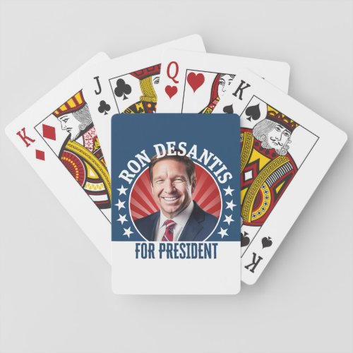 Ron DeSantis for President 2024 _ Campaign Photo Playing Cards