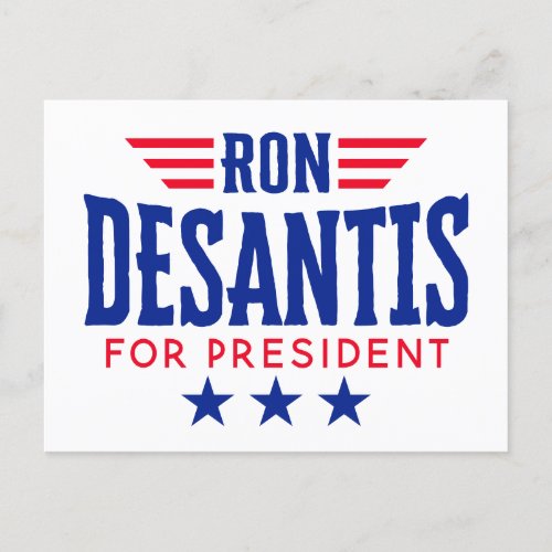 Ron DeSantis for President 2024  _ Campaign Postcard