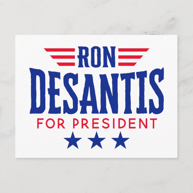 Ron DeSantis for President 2024  - Campaign Postcard (Front)