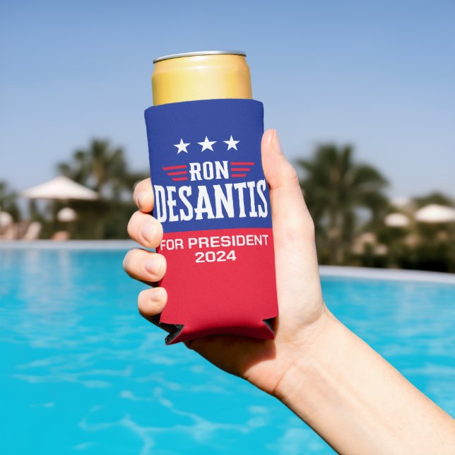 Ron DeSantis for President 2024 - Campaign Seltzer Can Cooler (In Situ Pool)