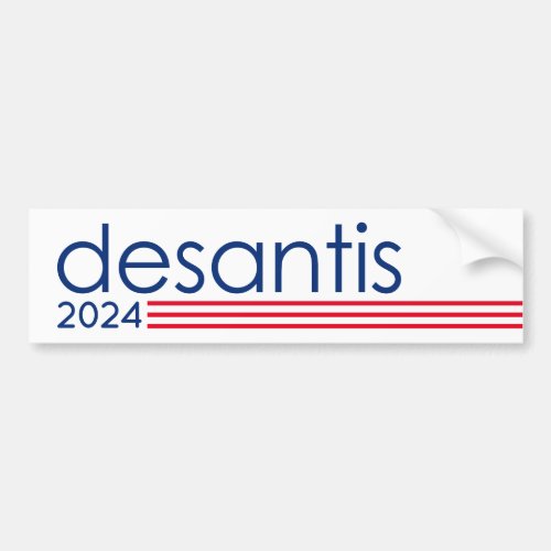 Ron DeSantis for President 2024 Minimalism Bumper Sticker