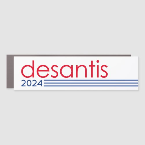 Ron DeSantis for President 2024 Never Back Down Car Magnet