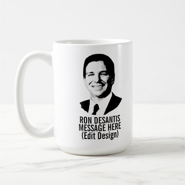 Ron Desantis Personalized Coffee Mug (Left)