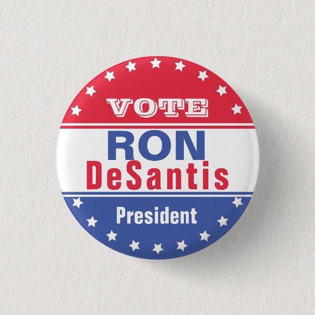Ron DeSantis Template for Elections Button (Front)