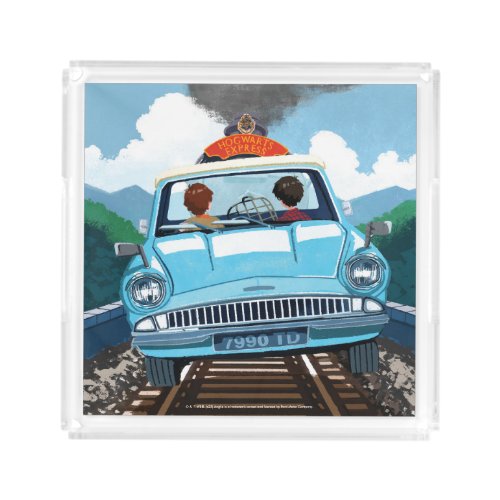 Ron  HARRY POTTER in Flying Car to HOGWARTS Acrylic Tray