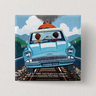 Ron & HARRY POTTER™ in Flying Car to HOGWARTS™ Button