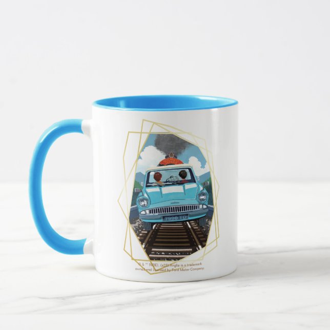Ron & HARRY POTTER™ in Flying Car to HOGWARTS™ Mug (Left)