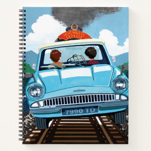 Ron  HARRY POTTER in Flying Car to HOGWARTS Notebook