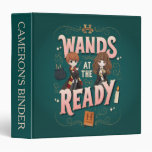 Ron &amp; Hermione Wands at the Ready 3 Ring Binder