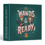 Ron & Hermione Wands at the Ready 3 Ring Binder