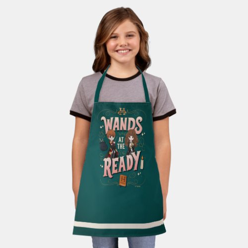 Ron  Hermione Wands at the Ready Apron