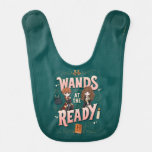 Ron &amp; Hermione Wands at the Ready Baby Bib