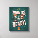 Ron &amp; Hermione Wands at the Ready Canvas Print