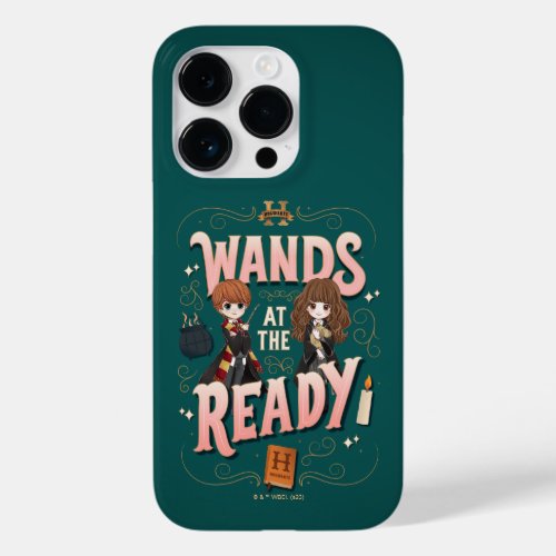 Ron  Hermione Wands at the Ready Case_Mate iPhone 14 Pro Case
