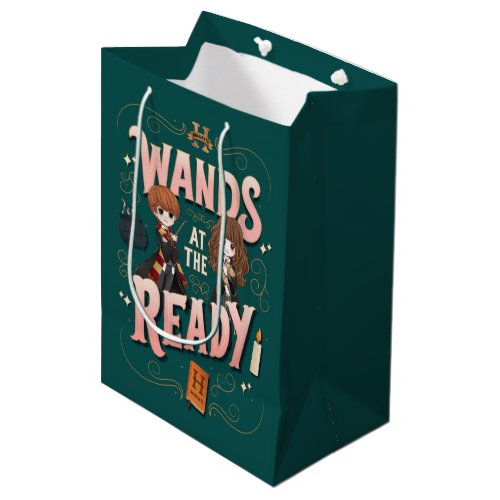 Ron  Hermione Wands at the Ready Medium Gift Bag