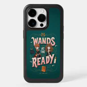 Ron & Hermione Wands at the Ready OtterBox iPhone 14 Pro Case