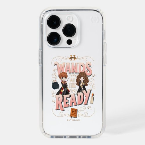 Ron  Hermione Wands at the Ready Speck iPhone 14 Pro Case
