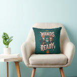 Ron &amp; Hermione Wands at the Ready Throw Pillow