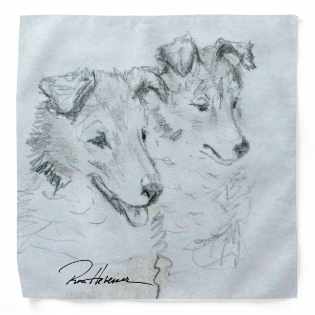 Ron Hevener Collie Glamour  Bandana (Front)