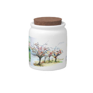 Ron Hevener Enchanted Castle  Candy Jar