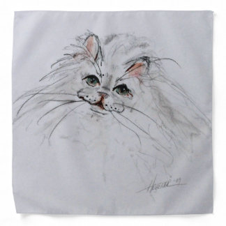 Ron Hevener Glamour Cat Fashion Bandana