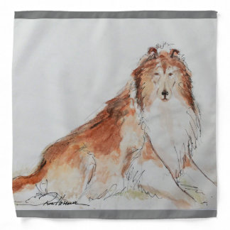 Ron Hevener Glamour Collie Fashion Scarf Bandana