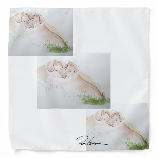 Ron Hevener Glamour Pet Scarf  Bandana (Front)