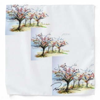 Ron Hevener Glamour Scarf "An Autumn Sign"" Bandan Bandana