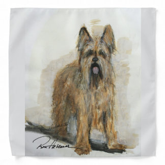 Ron Hevener Glamour Scarf Briard Dog Bandana