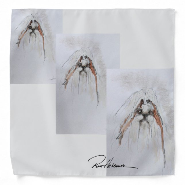 Ron Hevener Glamour Scarf "Faraway Look" Bandana (Front)