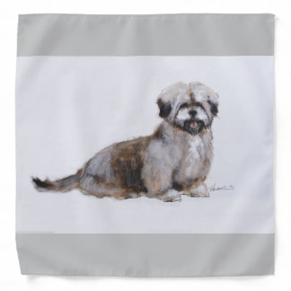 Ron Hevener Glamour Scarf Lhasa Apso Bandana