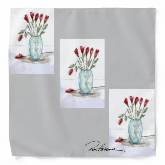 Ron Hevener Glamour Scarf Roses Roses Roses Bandana