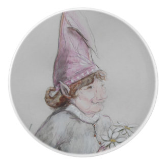 Ron Hevener Lady Garden Spirit Ceramic Knob