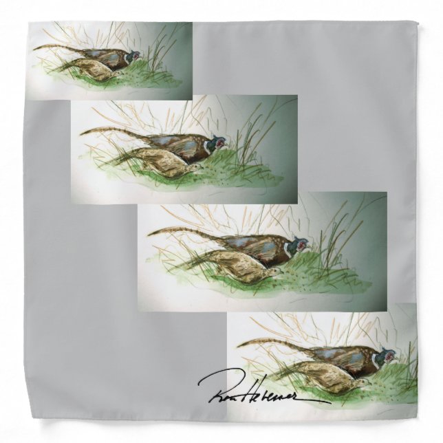 Ron Hevener Romantic "Watchers In The Field"  Bandana (Front)