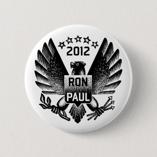 Ron Paul 2012 Black Eagle Button