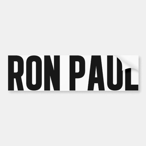 Ron Paul 2012 bumper sticker